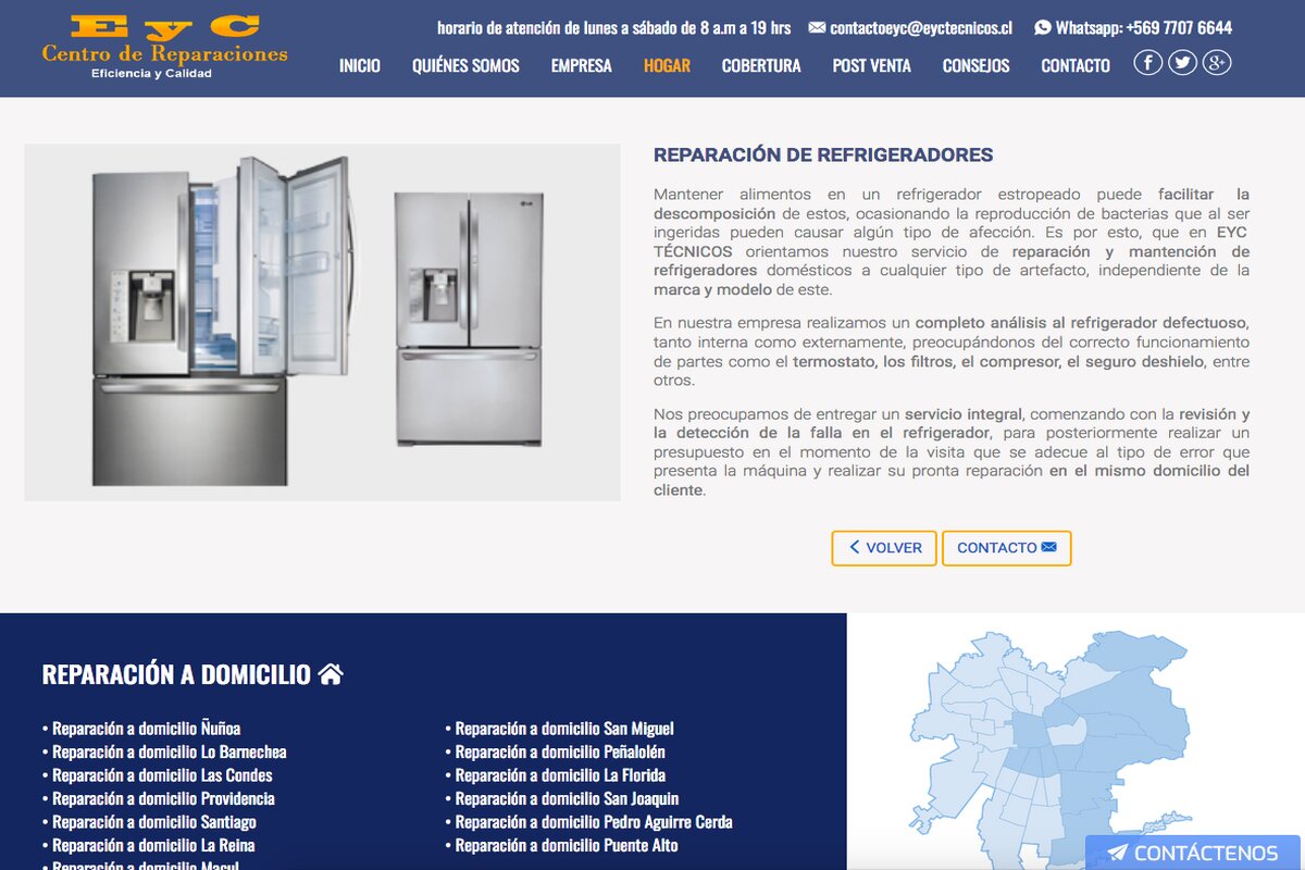 Servicio técnico vitrinas refrigeradoras