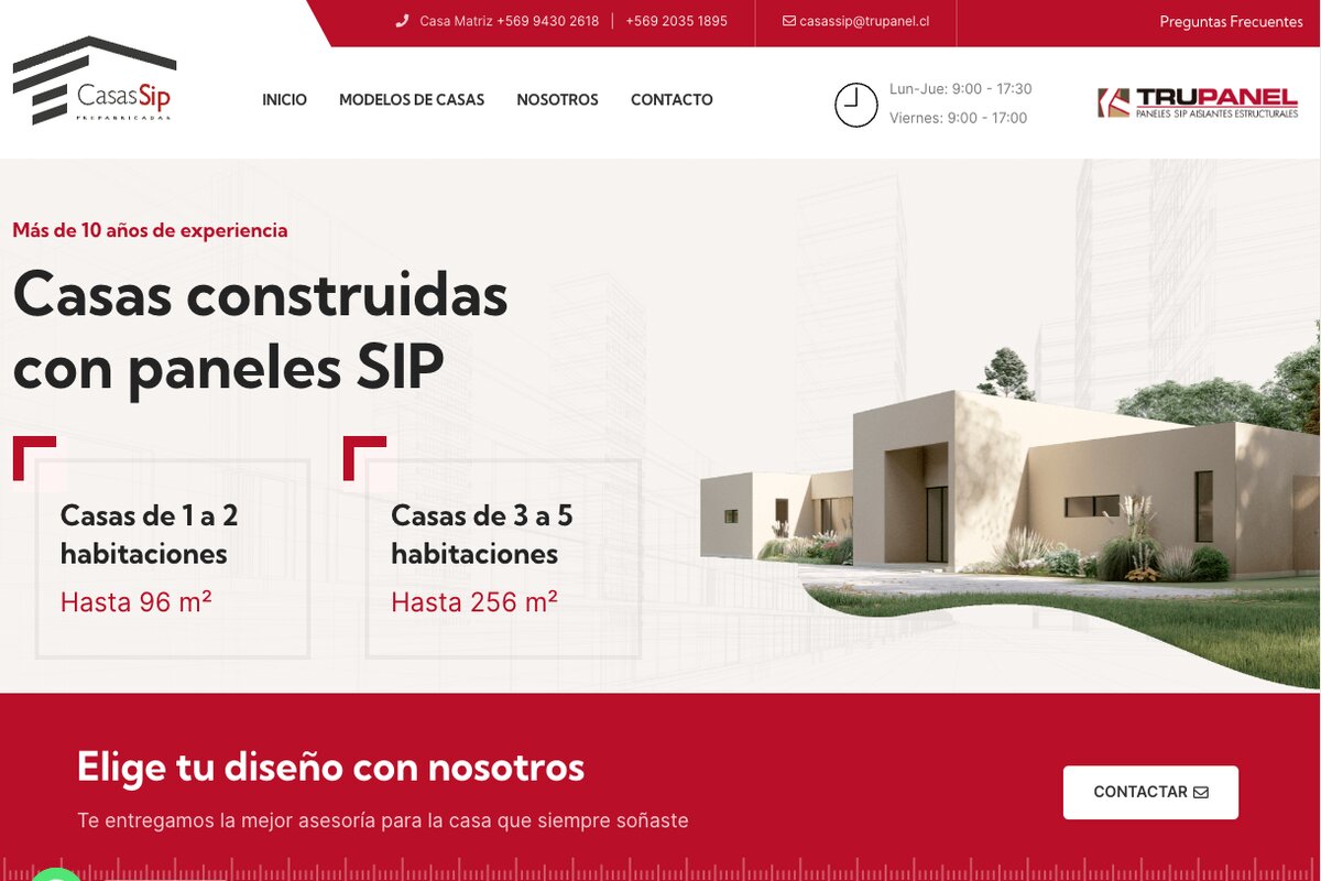 Construcción modular SIP en chile